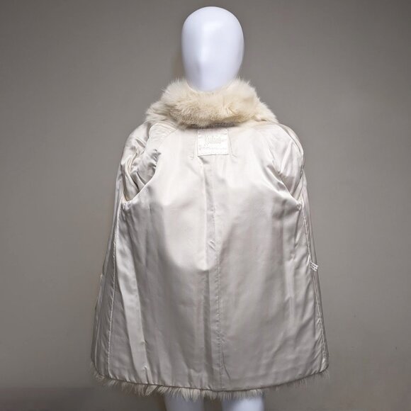 SAGA FOX Natural Blue/Shadow Fox Fur Stroller/Coat - Picture 7 of 12